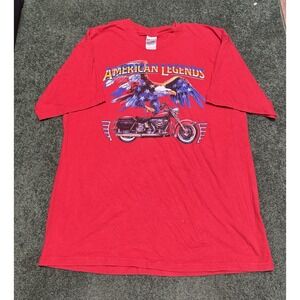 Vintage Bike Week T-shirt American Legends Shirt Size Large